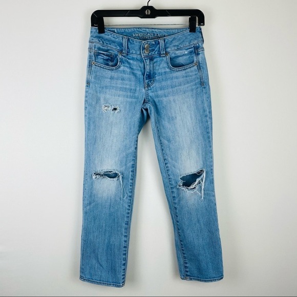 American Eagle Outfitters Denim - American Eagle Artist Crop Stretch‎ Distressed Jean